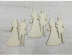  Esküvői pár csokros 3db/csomag - esküvői és kerti parti dekorációhoz