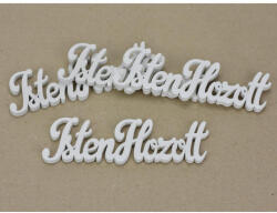 Isten Hozott felirat fehér 15cm 4db/csomag - papelito