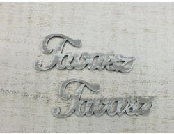  Fa "Tavasz" felirat szürke 2db/csomag - papelito