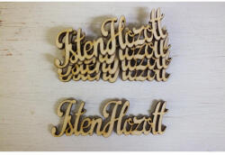  Natúr fa - "Isten hozott" felirat írott 9, 5cm 5db/csomag - feliratként és tábladíszként