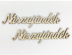 Natúr fa - "Nászajándék" felirat 2db/csomag - papelito