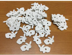Fa nyuszi fehér 2, 5cm 50db/csomag - papelito
