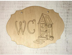 Natúr fa - "WC" rajzos tábla - papelito
