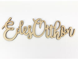  Natúr fa - "Édes Otthon" felirat 20cm - papelito