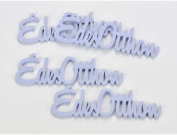  Fa "Édes Otthon" felirat lila 15cm 4db/csomag - papelito