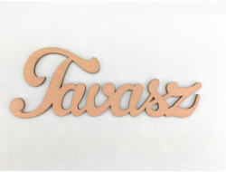  Fa "Tavasz" felirat lazac 15cm - feliratként és tábladíszként