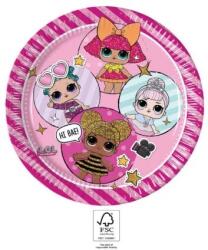  LOL Surprise Glitterati papírtányér 8 db-os 23 cm FSC (PNN93434) - oliviashop
