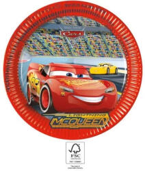  Disney Verdák Arena Race papírtányér 8 db-os 23 cm FSC (PNN93437)