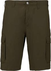 Kariban Férfi pamut bermuda sok zsebbel, Kariban KA755, Light Khaki-50 (ka755lk-50)