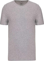 Kariban Férfi rövid ujjú környakas sztreccs póló, Kariban KA3012, Light Grey Heather-2XL (ka3012lgrh-2xl)