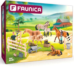 Woodyland Faunica: set de joacă cu 25 de piese cu cai - Woodyland (96035)