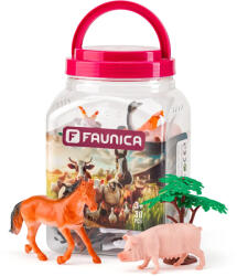 Woodyland Faunica: Set de joacă cu animale de fermă în găleată - Woodyland (96020) Figurina