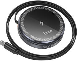 hoco. vezeték nélküli töltő Type C kábellel MagSafe for iPhone and APPLE Watch, 15W CQ18, szürke
