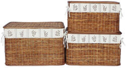 Bizzotto Set 3 cosuri Jeremy 56x31x33 cm, 61x36x38 cm, 66x41x43 cm (0402419)