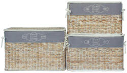 Bizzotto Set 3 cosuri Francys 56x31x33 cm, 61x36x38 cm, 66x41x43 cm (0402417)