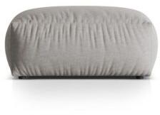 Taburet F1, Tesatura structurata, Gri deschis, 44x106x106 cm