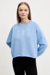 HUGO BOSS pamut melegítőfelső női, nyomott mintás, 50534271 - kék XL