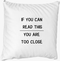 Los Polos if you can read this you are too close párna