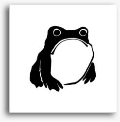 Los Polos Sad frog vászonkép