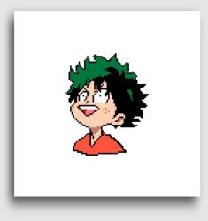Los Polos My Hero Academia - Pixel Deku vászonkép