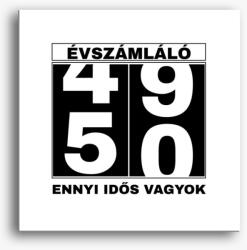 Los Polos Évszámláló 50 éves szülinapi vászonkép
