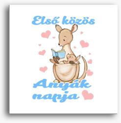 Los Polos Első közös anyák napja kenguru fiús vászonkép