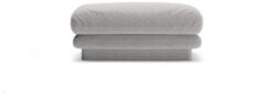  Taburet TORINO, Tesatura structurata, Gri deschis, 41x80x80 cm