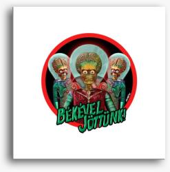 Los Polos Békével jöttünk! (piros) vászonkép