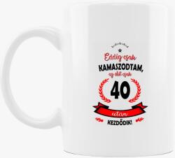 Los Polos Eddig csak kamaszodtam bögre - egyedi évszámmal