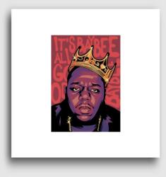 Los Polos The Notorious B. I. G. koronában vászonkép