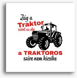 Los Polos Zúg a traktor szánt az eke a traktoros szíve nem kicsike vászonkép