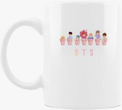 Los Polos BTS virágok bögre