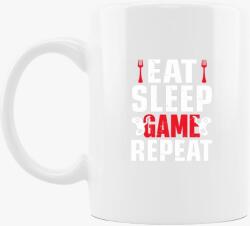 Los Polos Eat sleep game repeat gamereknek bögre