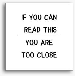 Los Polos if you can read this you are too close vászonkép