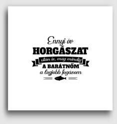 Los Polos Barátnőm a legjobb fogásom horgászos vászonkép