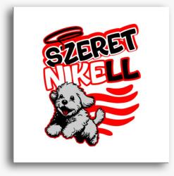 Los Polos Szeretni kell kutyusos vászonkép