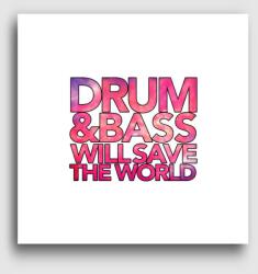 Los Polos Drum and Bass will save the world vászonkép