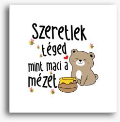 Los Polos Szeretlek téged mint maci a mézet páros vászonkép