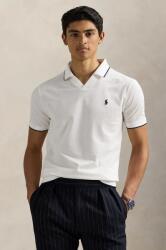 Ralph Lauren pamut póló fehér, férfi, sima, 710964535 - fehér XL