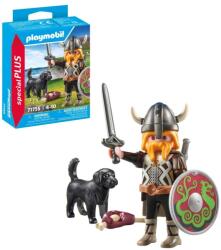 Playmobil - Figurina viking cu caine de paza (PM71755) - ejuniorul