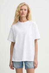 Levi's pamut póló TABOR TEE női, fehér, 001HI - fehér L