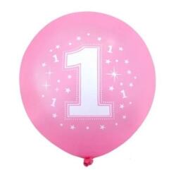 Lufik szám 1 rózsaszín 3db- 40 cm másolata (MM107)