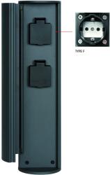 Lucide 27849/12/29 kerti csatlakozó oszlop Powerpoint Type F IP44 - antracit
