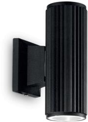 Ideal Lux 129433 kültéri fali lámpa Base 2x28W|GU10|IP44 - fekete