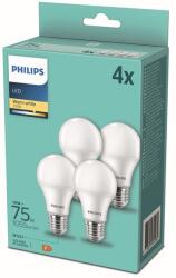 Philips 8718699694982 LED izzók 4x10W/75W | E27 | 1055lm | A60 | 2700K - 4 db-os készlet