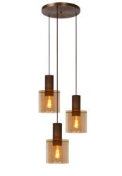Lucide 74405/13/62 mennyezeti függőlámpa Toledo 3x60W | E27