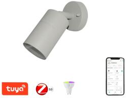 Immax NEO Immax NEO 07118B-2 kültéri fali spot vagy mennyezeti lámpa Pared 1x5, 5W | GU10 | 350lm | 2700-6500K | RGB | CCT - WiFi, szabályozható, ZigBe