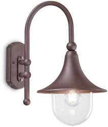 Ideal Lux Ideális Lux 246826 kerti fali lámpa Cima 1x60W | E27 | IP43 - kávészínű