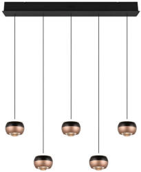 TRIO SELECT T344410532 LED mennyezeti függőlámpa ORBIT | 5x8W integrált LED forrás | 5x960lm | 2300+3000+4000K