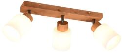 TRIO R81113030 mennyezetre szerelhető spotlámpa Assam 3x25W | E14 - fa, fehér